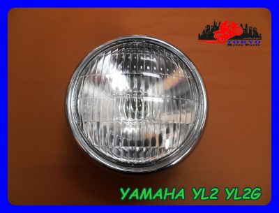 YAMAHA YL2 YL2G HEADLIGHT HEADLAMP with "BLACK" CASE // ไฟหน้า จานฉาย พร้อม หน้ากากสีดำ สินค้าคุณภาพดี