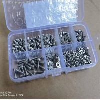 ☒ 80/250PCS DIN912 m1.6 M2 m2.5 M3 m4 m5 Stainless Steel Hex Socket cap head Screws Bolts With Hex Nuts Washers Assortment Kit