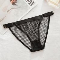 【CW】 Fashion Design Mesh G-String Hollow Out  Low-Waist Thong Korean T-Shaped Fishnet Panties