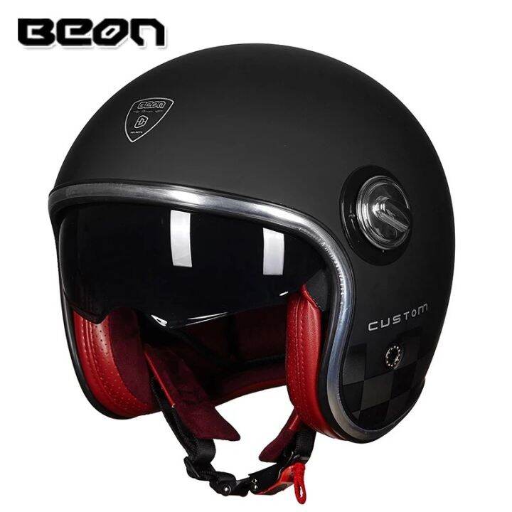 beon-vintage-motorcycle-helmet-3-4-helmet-double-lens-sun-blocker-open-face-helmet