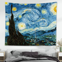 Family bedroom decoration tapestry landscape oil painting decoration wall hanging background cloth