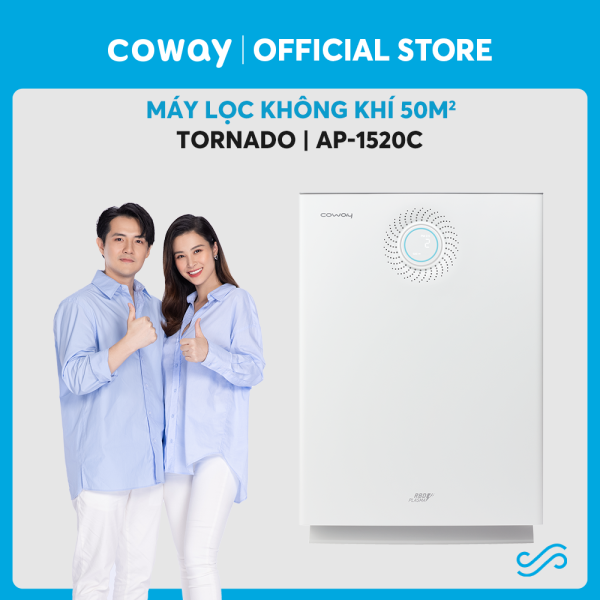 Máy lọc không khí Coway Tornado AP-1520C – Diện tích 50m2 – Loại bỏ bụi mịn PM 2.5