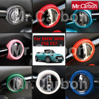 รถที่จับประตูด้านในตกแต่งกรอบประตูชามสติกเกอร์ป้องกันสำหรับ BMW MINI ONE Cooper F56 F57การปรับเปลี่ยนรถ Accessories