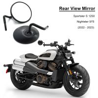 For Harley Sportster S 1250 Nightster 975 2022 2023 Motorcycle Rearview Rear View Mirrors Glass Back Side Mirror Holder Bracket