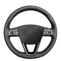 【YF】 Car Steering Wheel Cover For Seat Leon 5F Mk3 Ibiza 6J Tarraco Arona Ateca Alhambra Wrap Microfiber