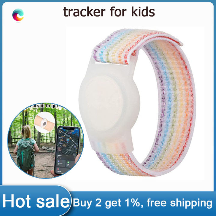 Kid Wristband Compatible With Apple Airtag, Protective Case For Air Tag GPS  Tracker Holder With Nylon