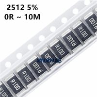 【LZ】 50PCS 2512 5  0R   10M SMD Chip Resistor R001 R010 R100 R020 1R 10R 100R 1K 10K 100K 1M 1.3 2.2 4.7 7.5 8.2 12 39 56 62 110 ohm