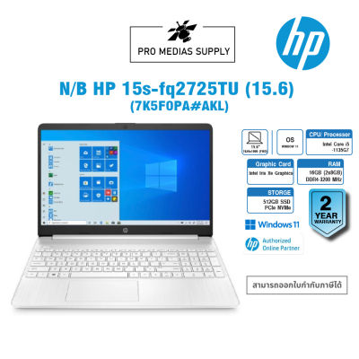 Notebook HP 15s-fq2725TU (7K5F0PA#AKL)