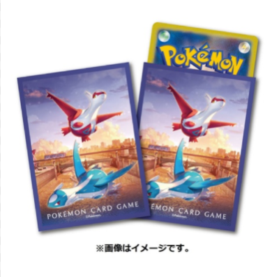 [Pokemon Japan] Sleeve - ลาย Latias Latios Assist ลิขสิทธิ์แท้ Pokémon Center สลีฟ, ซองการ์ด, ซองใส่การ์ด, Sleeve