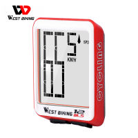 WEST BIKING Bike Computer Multifunction LED Digital Rate MTB Bicycle Speedometer Wireless Cycling Odometer Computer Stopwatch