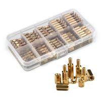 300Pcs M3 Brass Copper Pillar Set Stand Male Female Hex Head Brass Standoff Spacer Screw Kit PCB Circuit Board Stand Off Kit