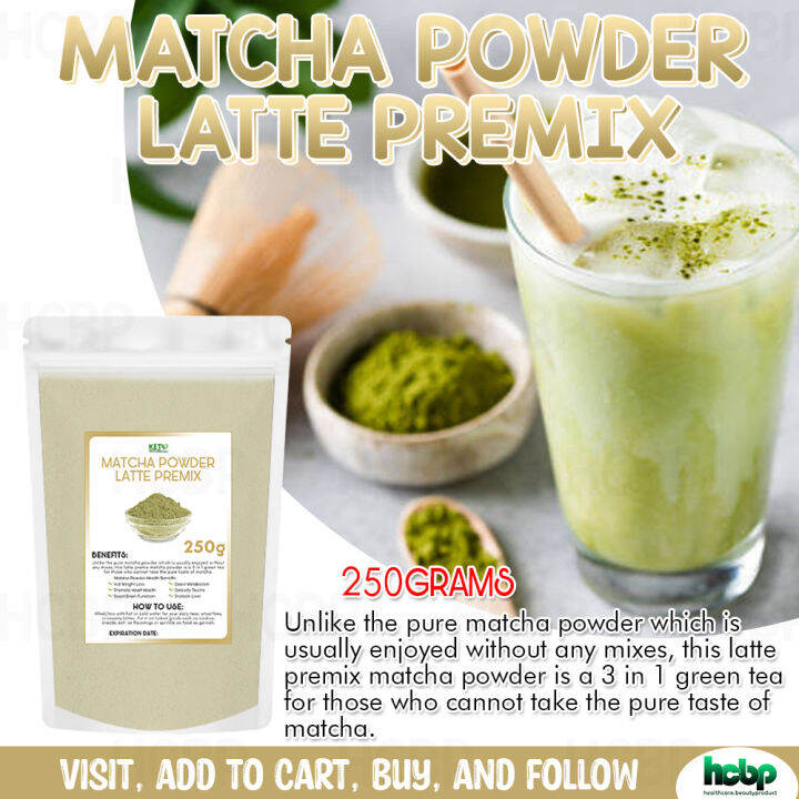 Matcha Powder LATTE PREMIX 250g Body Detox, Antioxidant, Boost Metabolism Lazada PH