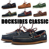 Mens Casual Genuine Nubuck Leather Docksides Deck Hemme Femme Moccain Suede Boat Loafers Driving Uni Plus Size Men shoes X109