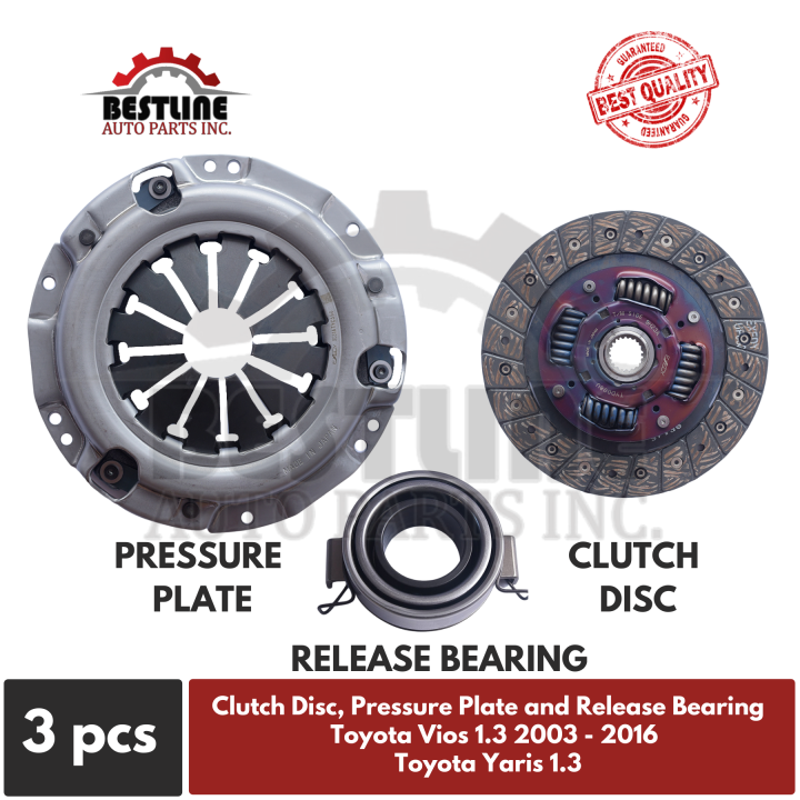 Clutch Disc Exedy, Pressure Plate Exedy Release Bearing GMB for Toyota Yaris 1.3 & Toyota Vios