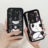 เคสสำหรับ A5 OPPO ดีไซน์รูปตัวการ์ตูนน่ารัก A9 A15A31 A12 A52 A76 A77 A78 A96 4G แฟชั่นพรีเมี่ยมภาพสีน้ำมันลายดอกไม้ตาข่ายยิ้มอ่อนเคสเคสซิลิโคนกันกระแทกโทรศัพท์ฝาหลังปกป้องคู่