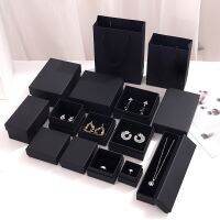 【hot】☾♨❐  5pcs Cardboard Jewelry Organizer Necklace Earring Storage Boxes With Sponge