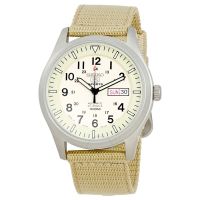 Karnvera Shop นาฬิกาข้อมือผู้ชาย Seiko 5 Military Automatic Sports SNZG07J1 Mens Watch  (Made in Japan)