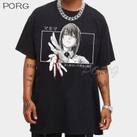 Makima ตาเสื้อ Chainsaw Man Tshirt Anime Tee เสื้อสไตล์ญี่ปุ่นผู้ชายเสื้อแฟชั่น Kawaii Vintage เสื้อผู้ชาย Unisex tees S-5XL