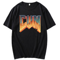 Doom Cum Shirt Vintage Graphic Tee Shirt Men Cotton Tshirt Tshirt Hop