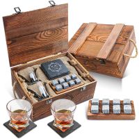 Whiskey Glass Set Granite Whiskey Rocks Gift Ice Cubes Stone Scotch Rock Bar Accessories Home Bar Men Anniversary Gift Set Bar Wine Tools