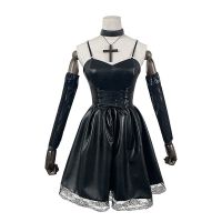 Misa Amane Imitation Leather Sexy Dress Anime Death Note Cosplay Costumes Uniform Outfit Halloween Costumes For Women Vestido