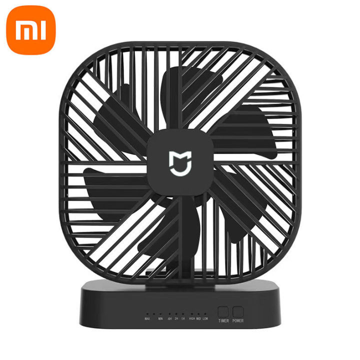 xiaomi-mijia-youpin-official-store-พัดลม-mini-usb-จัดส่งฟรี-พัดลมแบบชาร์จไฟได้จับเวลา-strong-wind-3ความเร็วพัดลม7ใบแบบพกพา-quiet-office-แคมป์ปิ้งกลางแจ้ง-สไตล์แม่เห