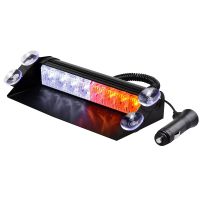 8 LED Car Strobe Light Vehicle windshield Emergency Warning lights 3 Flashing Mode Police light Beacon car styling Fog lamp 12V
