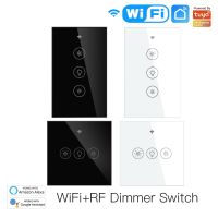 ۞ New WiFi RF Smart Light Dimmer Switch 2/3Way Smart Life/Tuya APP Control Works with Alexa Google Voice Assistants