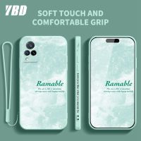 เคสสำหรับ Vivo V20 Pro V20SE V2022 Y70 โทรศัพท์สไตล์ภาพวาดสีน้ำมัน YBD มืออาชีพวัสดุซิลิโคนบางเป็นพิเศษที่มีลวดลายด้านข้างและสายคล้อง