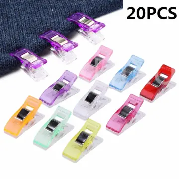 50Pcs/set Sewing Clips Colorful Clips Plastic Craft Crocheting Knitting  Safety Clip Assorted Color Binding Clip