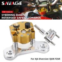 SAVAGE Steering Damper Stabilizer For YAMAHA XJ6 Diversion/F N XJ6N FZ-6R FZ6R Motorcycle Accessories Adjustable Reversed Safety