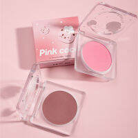 Guze บลัชออนการแสดงผลสีระดับสูงผิวด้าน (พร้อม Kuas Blush ON),แต่งสีง่ายกันน้ำกันเหงื่อการแต่งหน้าที่ปัดแก้มที่ติดทนนานและรอยเปื้อน