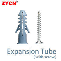 50 ชุดไนลอน Self-Tapping Expansion Tube สกรู Bolt 6/7/8/10/12 มม. พลาสติกสีเทา Wall Anchors ปลั๊กตัวยึดมาตรฐาน Anti-SLIP-omvzqf176