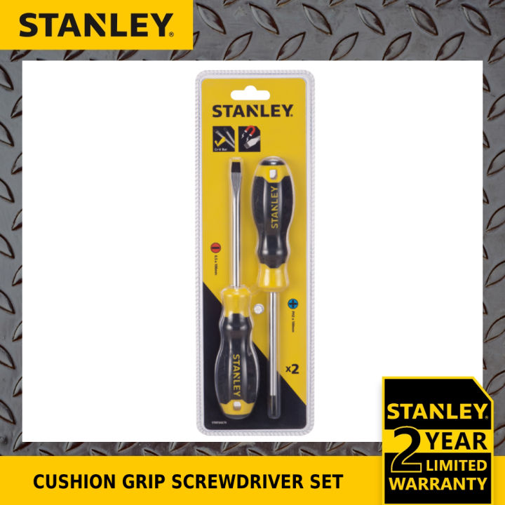 Stanley Screwdriver Set Cushion Grip 2Pc [Lifetime Warranty] Lazada PH