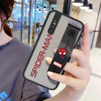 UCUC เคสโทรศัพท์เคสสำหรับ VIVO V15กรณี (สายรัดข้อมือ) กันกระแทกFrostedกลับMarvel Spider-Manการ์ตูนเคสใส่โทรศัพท์Soft Edge Fullฝาครอบเลนส์ป้องกันเลนส์โทรศัพท์บางเฉียบกรณี