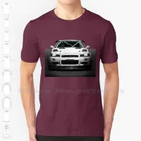 Mat Woottens Nissan Skyline R34 Gtt Graphic Custom Funny Tshirt Nissan Skyline R34 Gtr Gtt White Strobist Front Race