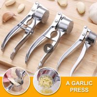 Handheld Garlic Press Crusher Stainless Steel Garlic Smasher Squeezer Manual Press Grinding Tool Kitchen Accessories