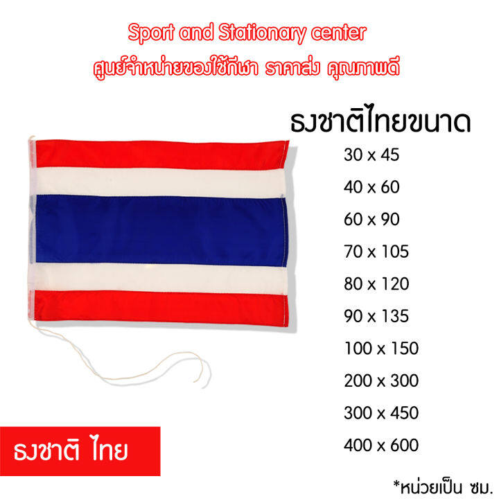 รวมธงชาติไทย-ธงชาติ-ธงไตรรงค์-ธงประดับ-ผ้าเนื้อดี-มีหลายขนาด-คุณภาพดี-ราคาถูก-ไม่มีเสาให้นะคะ