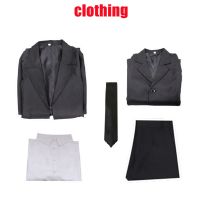 Anime Bungo Stray Dogs Dazai Osamu Cosplay Costume Black Trench Cloak Suits Outfit Halloween Christmas Party Clothes