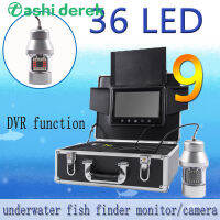 Fish Finder F08A 9นิ้วกล้องตกปลาใต้น้ำมุมมองกว้าง1000L HD พร้อมไฟ36ชิ้น Night-Vision Video Camcorder