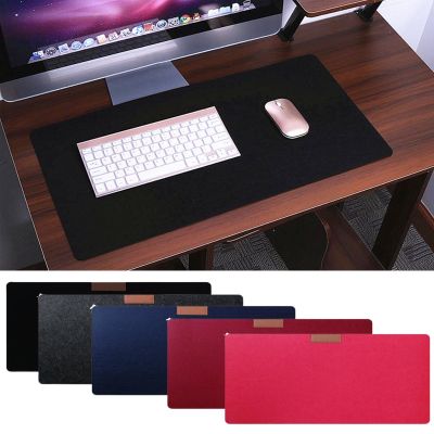 ▩ Large Office Computer Desk Mat Table Keyboard Big Mouse Pad Felt Laptop Cushion Desk Non-slip Mat Gamer Mousepad Mat 600x300mm