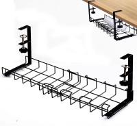 Under Desk Cable Management Tray No Drill Cable Tray Basket For Wire Management Retractable Cord Organizer For Office Home Desk