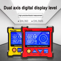 DXL360S ความแม่นยำสูงสองแกนจอแสดงผลดิจิตอลระดับเมตรอิเล็กทรอนิกส์ Inclinometer กล่องมุมไม้บรรทัดไม้บรรทัดระดับมินิ