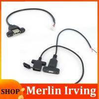 Merlin Irving Shop USB Female 2 4 pin core wire terminal Plug power supply Socket charging cable Cover mount panel Connector Welding repair Wire