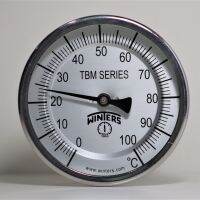 (UIM-Shop) Bi-Metal Thermometer Dial 5" , Range (-20)-90 C , 1/2" NPT , Model TBM500402240B06