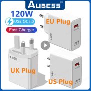 120W siêu nhanh phí EU US UK sạc nhanh 5.0 sạc cực Flash sạc đầu cho điện