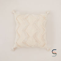 SARABARN Zig Zag Cushion Cover | ปลอกหมอนมีพู่ ปลอกหมอนอิง