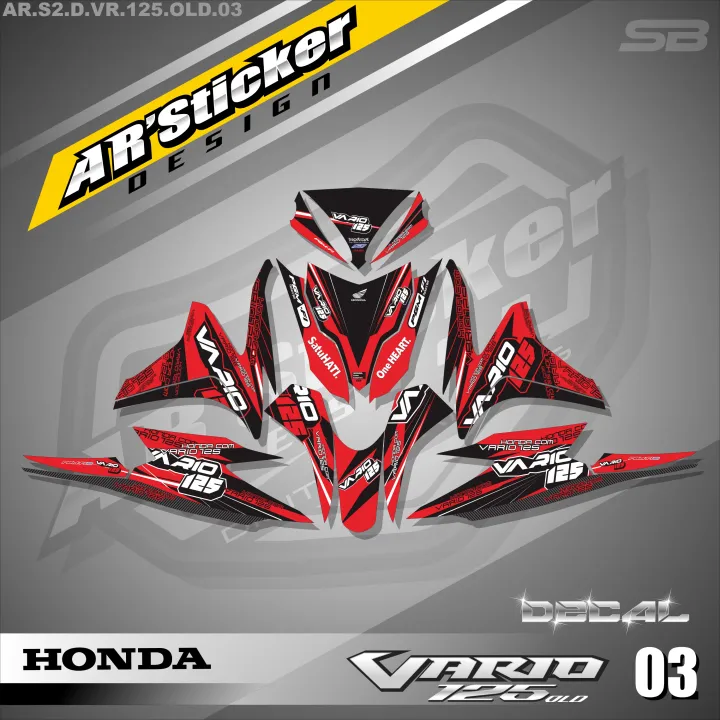 Vario Sticker Decal Vario 125 Old - Skotlet Motor Full Body Setiker