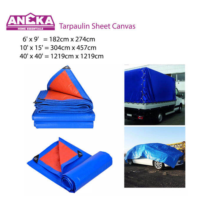 Aneka Tarpaulin Sheet Canvas Waterproof Ready Made Car Cover Lorry