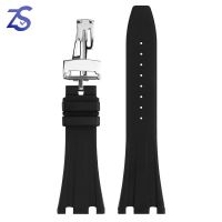 ✲❆ 28mm High quality Rubber watch strap watchband for AP 15703 26470SO Royal Oak offshore mens sports watch strap